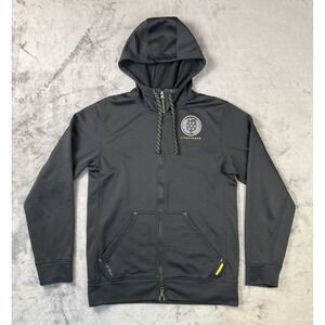 Nike Livestrong Hoodie Mens S Black‎ Therma Fit Full Zip Sweatshirt Logo